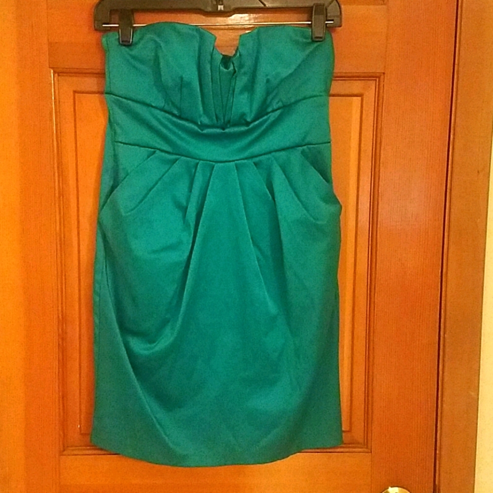 Strapless  semi formal dress